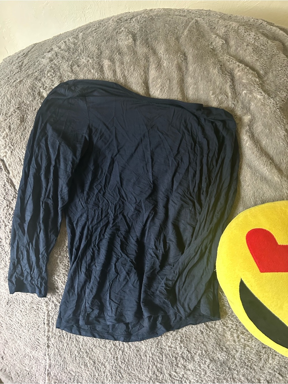 Vie Active Navy Long Sleeve Yoga Top